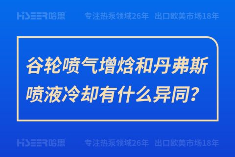 谷輪噴氣增焓和丹弗斯噴液冷卻有什么異同？